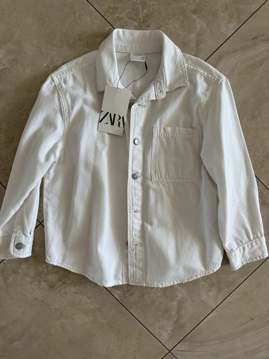 Zara 7р нова джинсова сорочка куртка светр