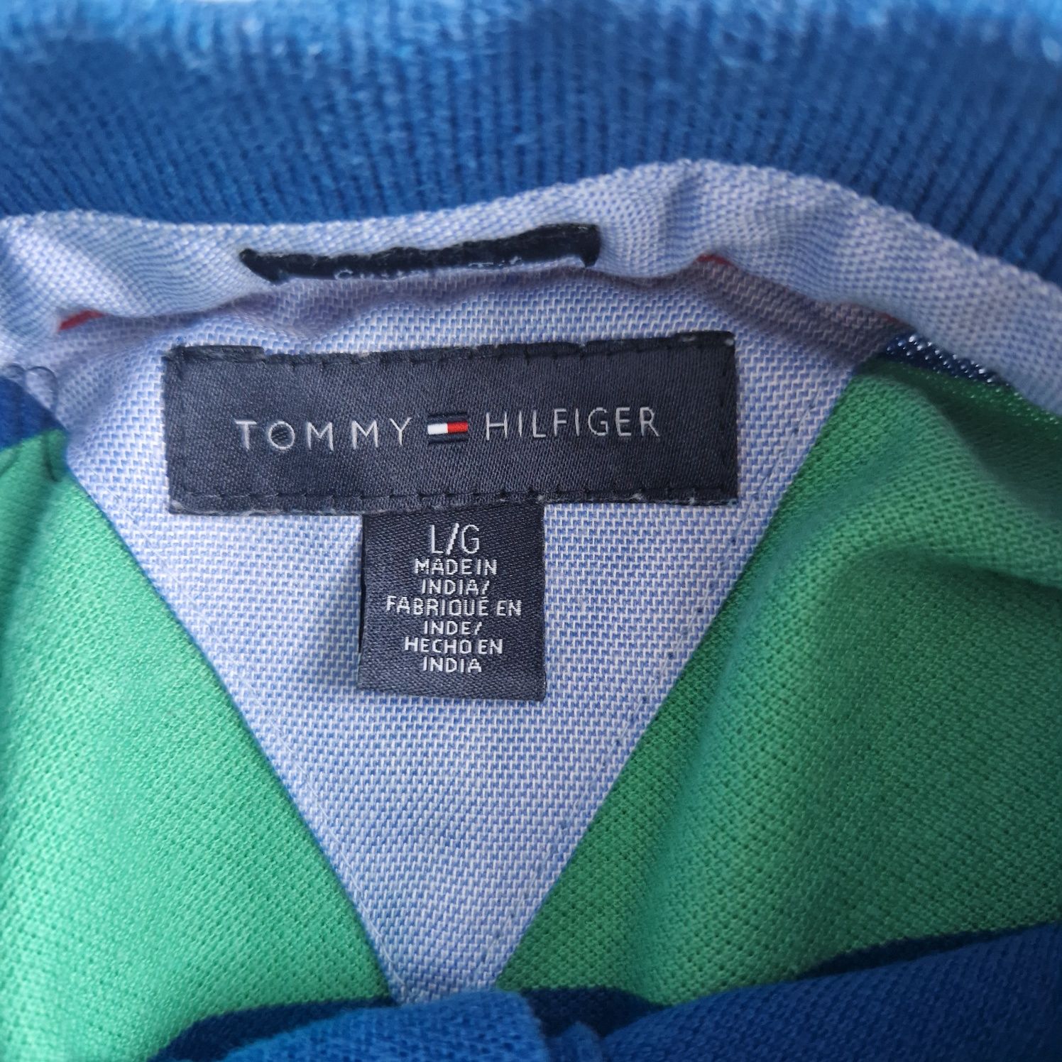 Tommy Hilfiger oryginalna koszulka polo paski fit. M