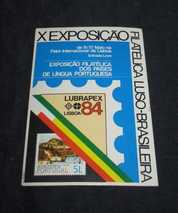 Autocolante X Exposição Filatélica Luso-Brasileira 1984 Lubrapex