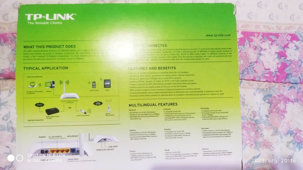 Vendo roter tp-link 3 G 4G