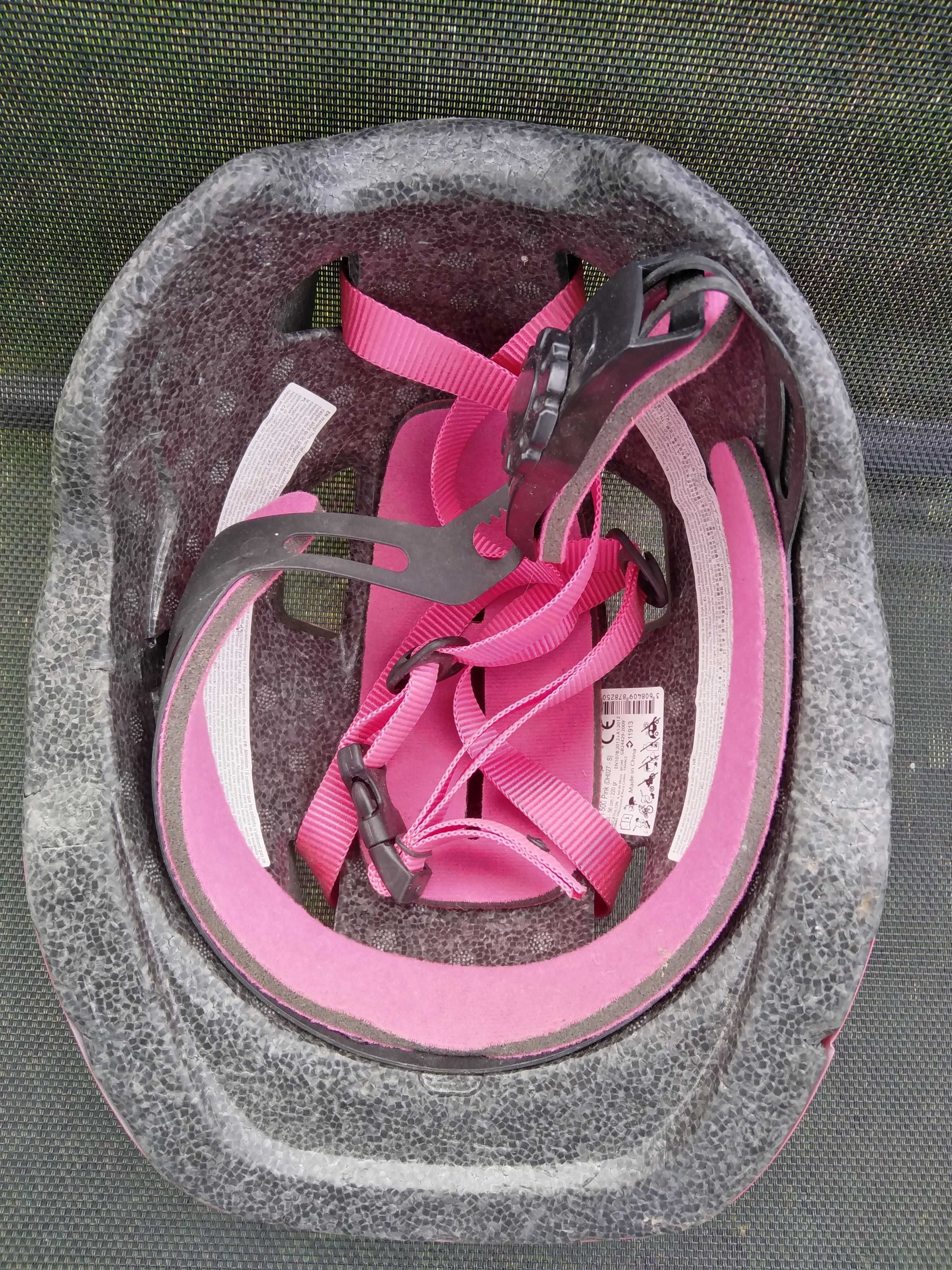 Kask dla dziewczynki w kolorze różowym