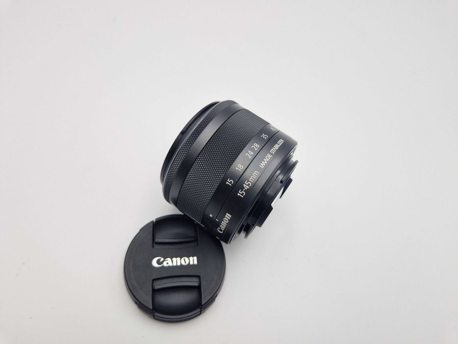 WYPRZEDAŻ Obiektyw Canon EF-M 15-45mm 1:3.5-6.3 IS STM - jak nowy