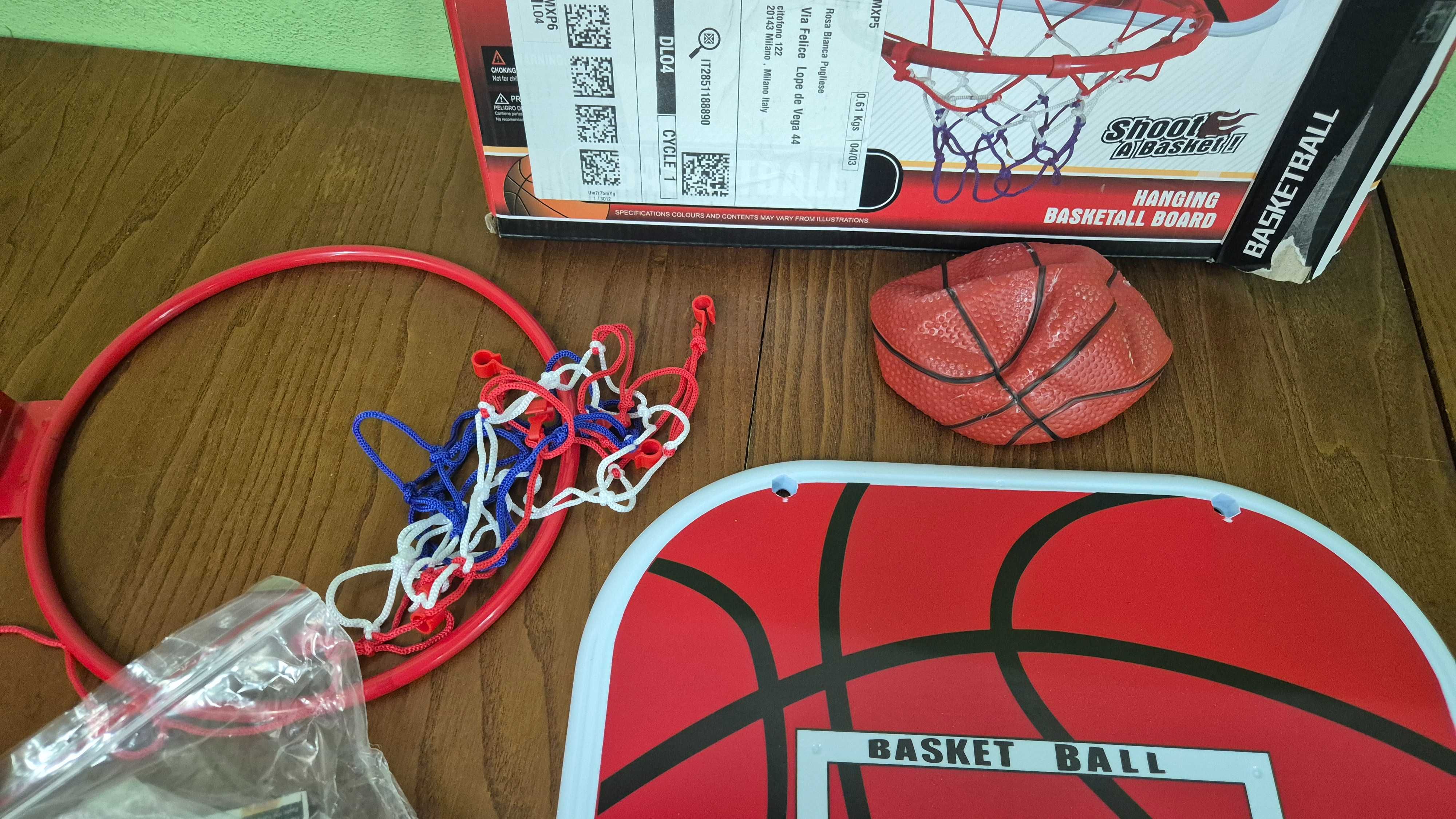 Zestaw do mini koszykówki  na drzwi  BASKETBALL HOOP 38 X 29 CM