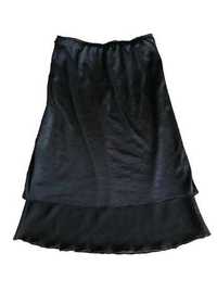 czarna spódnica prosta długa na gumce vintage y2k