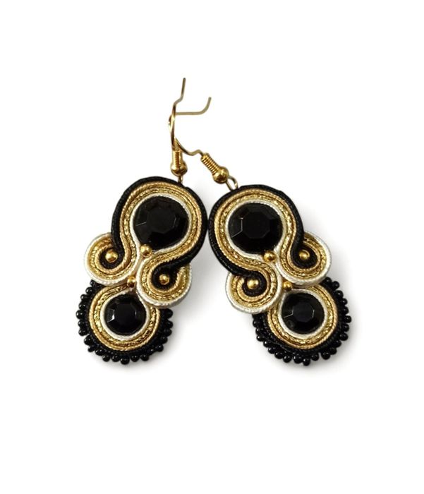 Kolczyki sutasz Nane Sutasz rękodzieło artystyczne