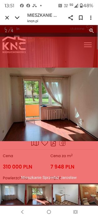 Mieszkanie Jarosław parter 38,97m²