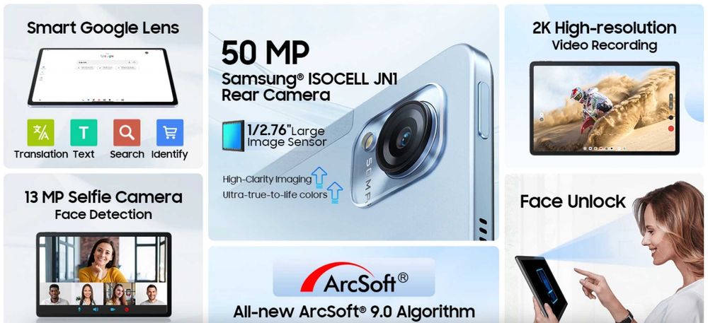 Планшети Blackview Mega 1 256GB LTE 11" +ЧОХОЛ СКЛО Стилус Гарантія