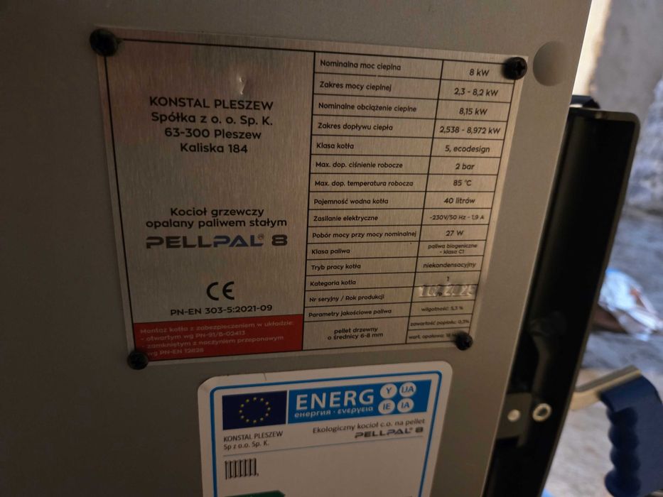 Kocioł na pelet PELLPAL 8kW