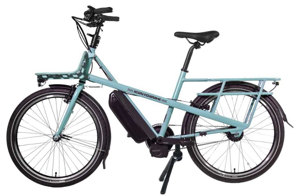 Bicicleta elétrica de carga compacta citadina, Jean Fourche, roda 24"