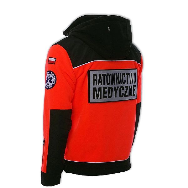 Polar ratowniczy North-Wind PRM-23 FLUO z kapturem oraz kompletem embl