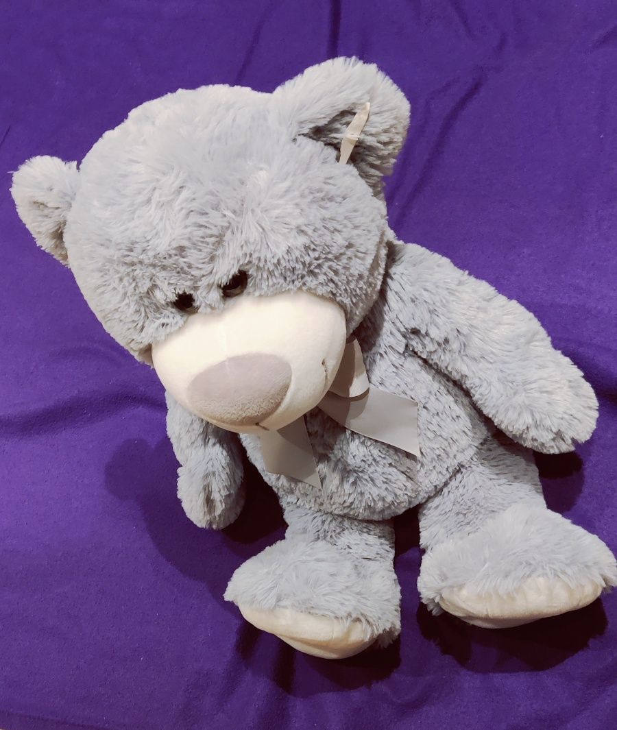 Bardzo duży szary miś nowy pluszak przytulanka 57cm grey bear