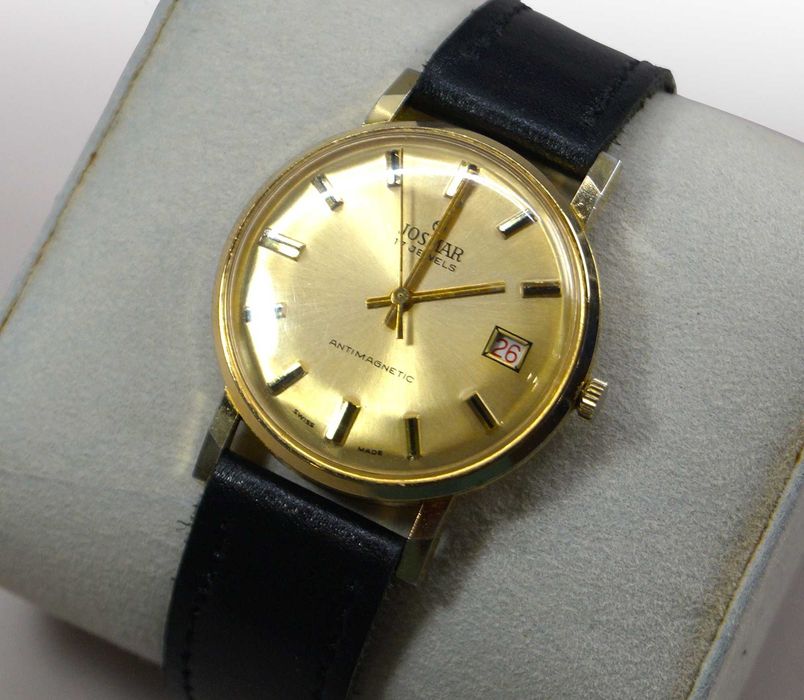 JOSMAR zegarek naręczny mechaniczny, SWISS MADE, PRL