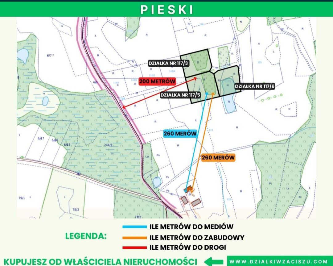 Oczko wodne, działka z własnym stawem, w otulinie lasu, od Właściciela