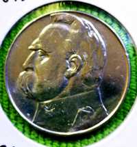 Moneta llRP 10 zł Józef Piłsudski 1937r