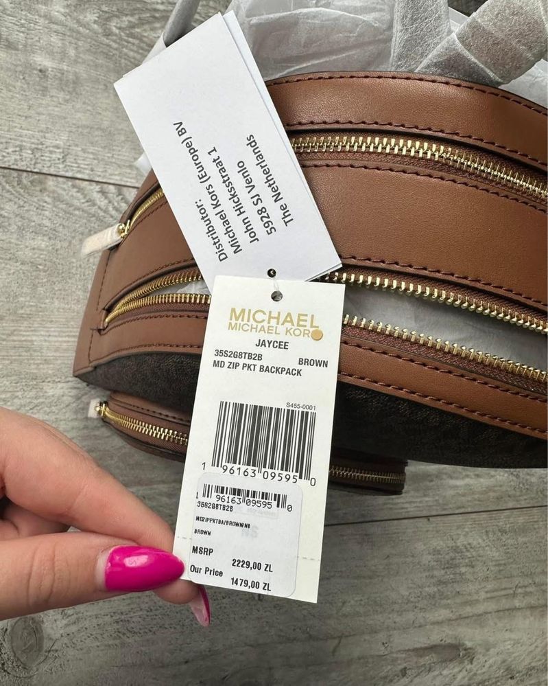 Nowy plecak Michael Kors Jaycee medium vanillia