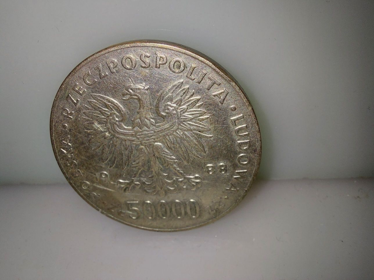Moneta 50000 zł 1988 70 rocznica odzyskania niepodległości