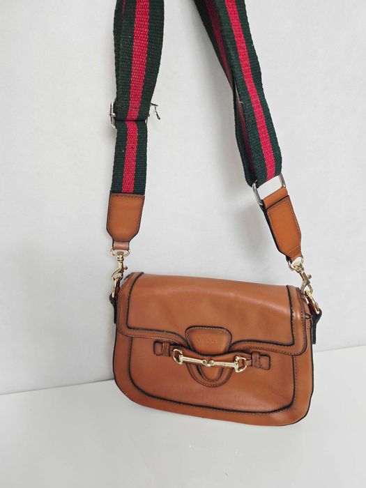 Torebka listonoszka Gucci brązowa na jesień okazja