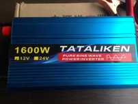 Інвертор ЧИСТИЙ СИНУС TATALIKEN 1600w новий