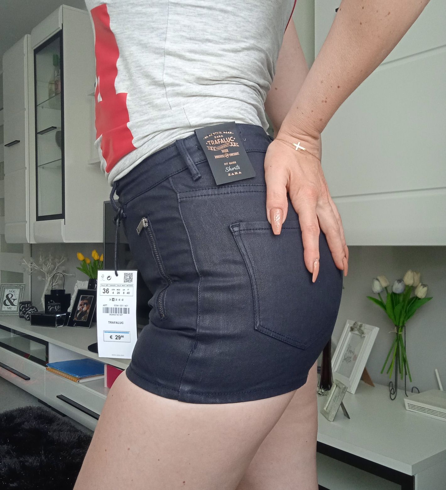 Spodenki woskowane szorty Zara,nowe!