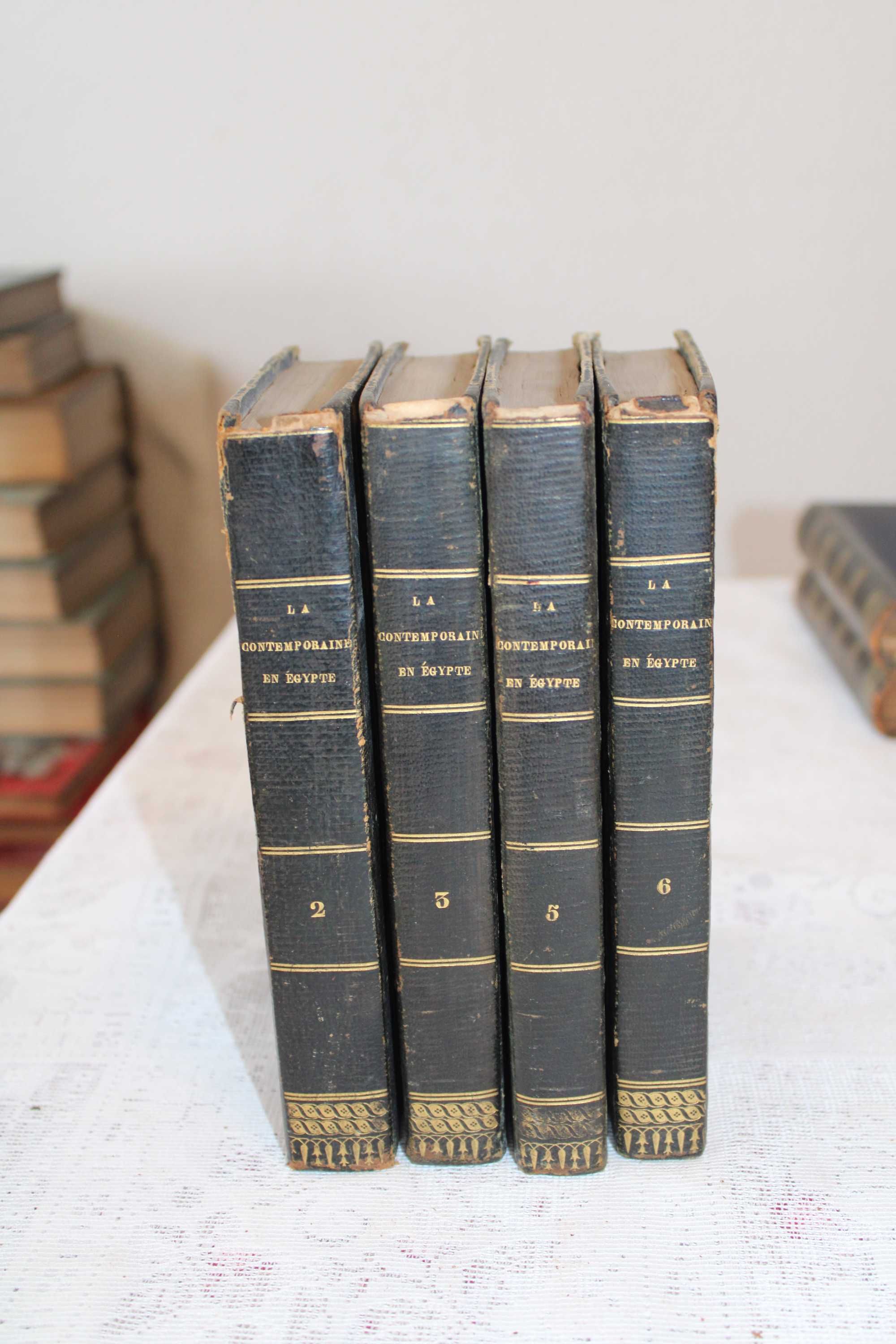 5 LIVROS "MÈMOIRE d`UNE CONTEMPORAINE"  EGYPTE TOME 2,3,4,5,6, DE 1831