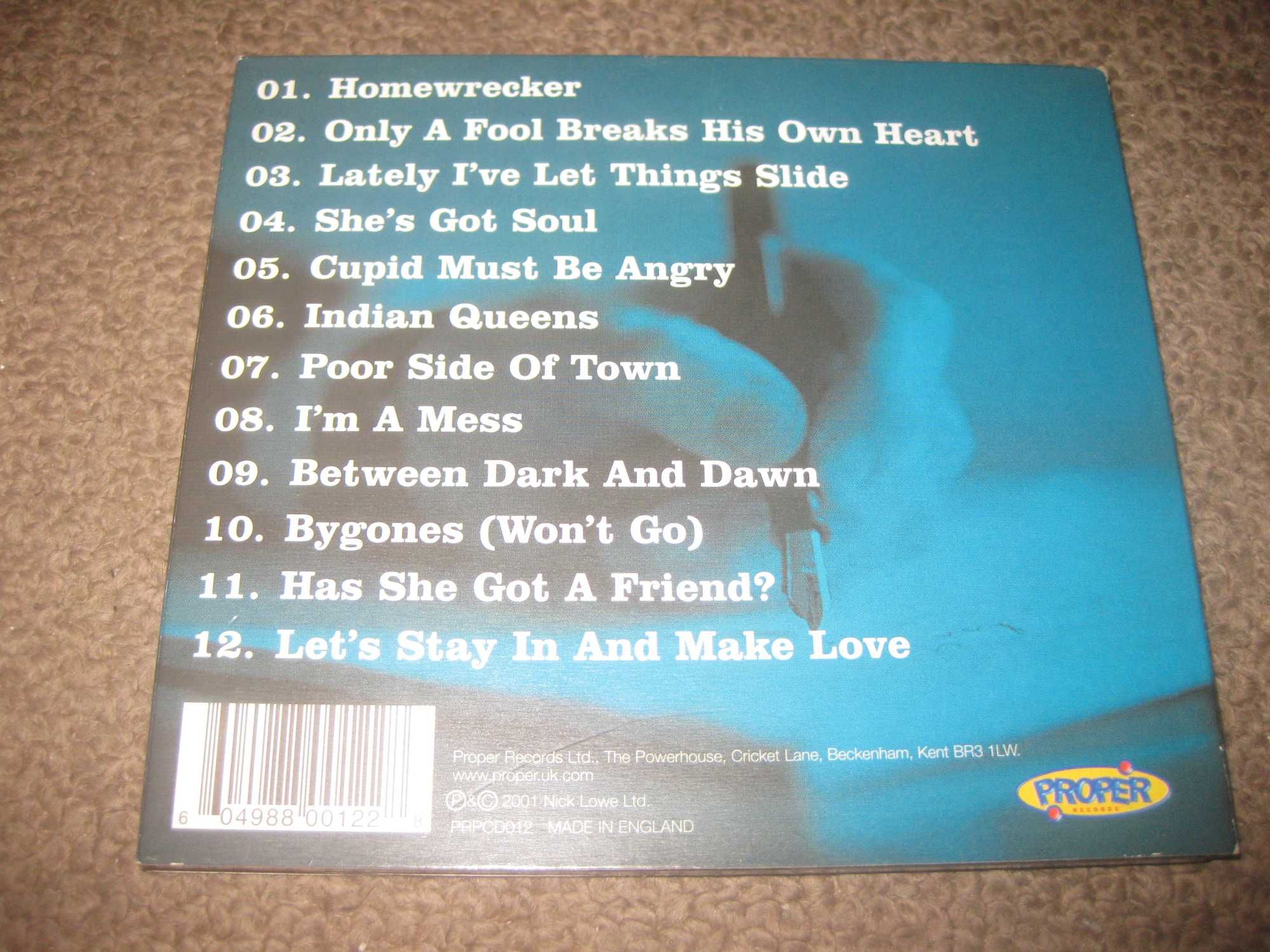 CD do Nick Lowe "The Convincer" numa Edição Especial em Digipack