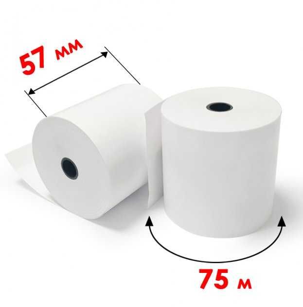 Касова стрічка 57мм 75м термострічка,кассовая лента.