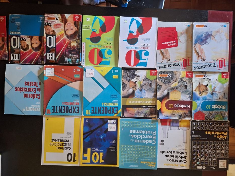 Manuais e cadernos escolares 10⁰Ano