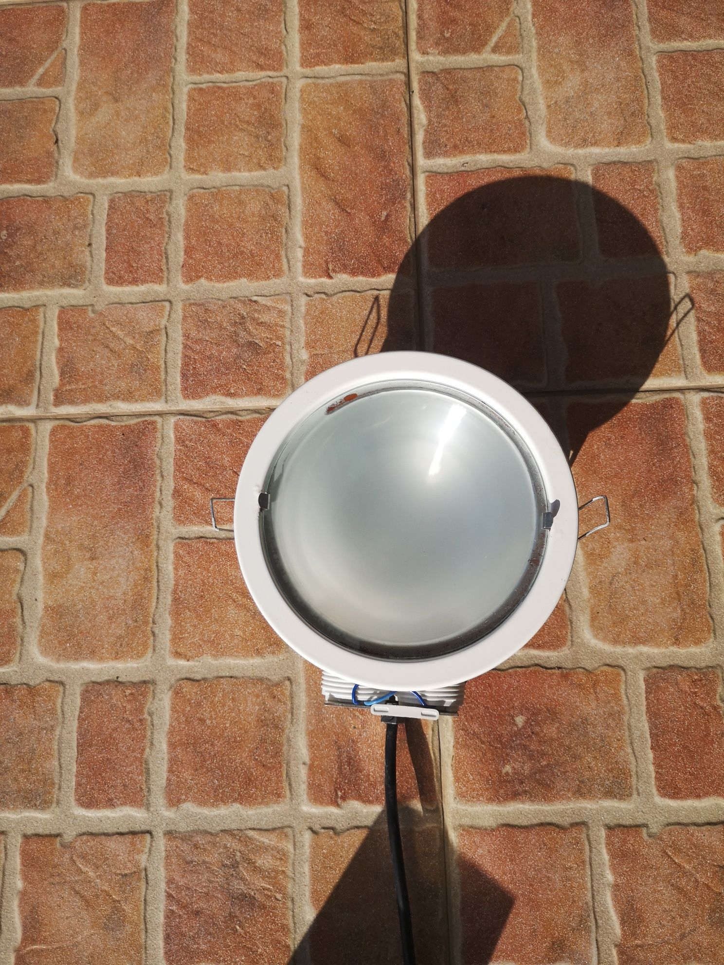Focos p/encastrar branco e inox