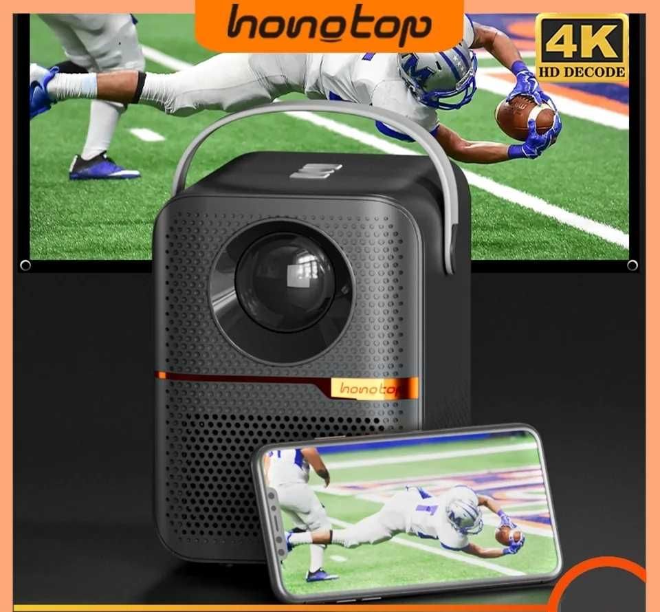 Новый Android проектор HONGTOP P10 4/64Gb - Wi-Fi 2.4 - 5 GHz