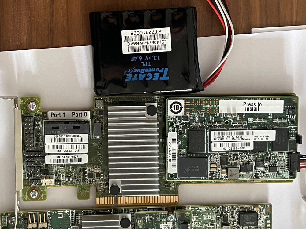 11 x Placas RAID/Rede (Lenovo, Mellanox, Intel, LSI) | PVP 1000+ Eur