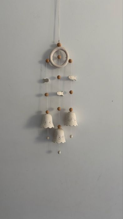 Дзвіночки з глини. Музика вітру. Декор. Дзвіночки на двері