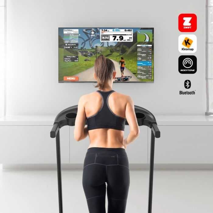 Passadeira tapete Corrida BODYTONE DT12+, 12 km/h, NOVA, garantia