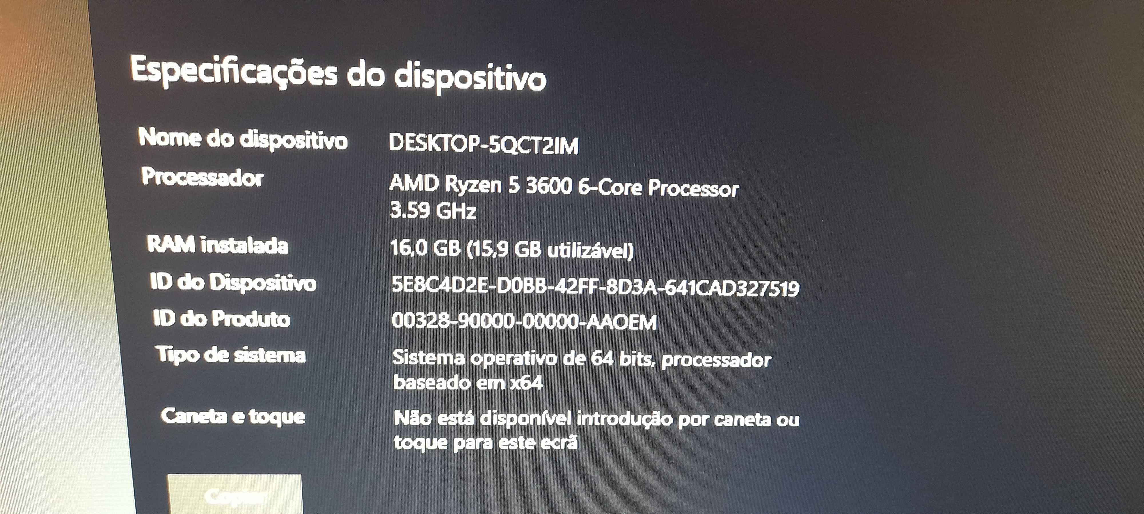 PC Gaming - AMD Ryzen 5 3600 + NVidia GTX1650