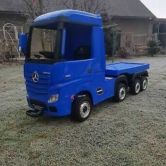 Auto na Akumulator Mercedes Actros Niebieski 4x4 + Przyczepa