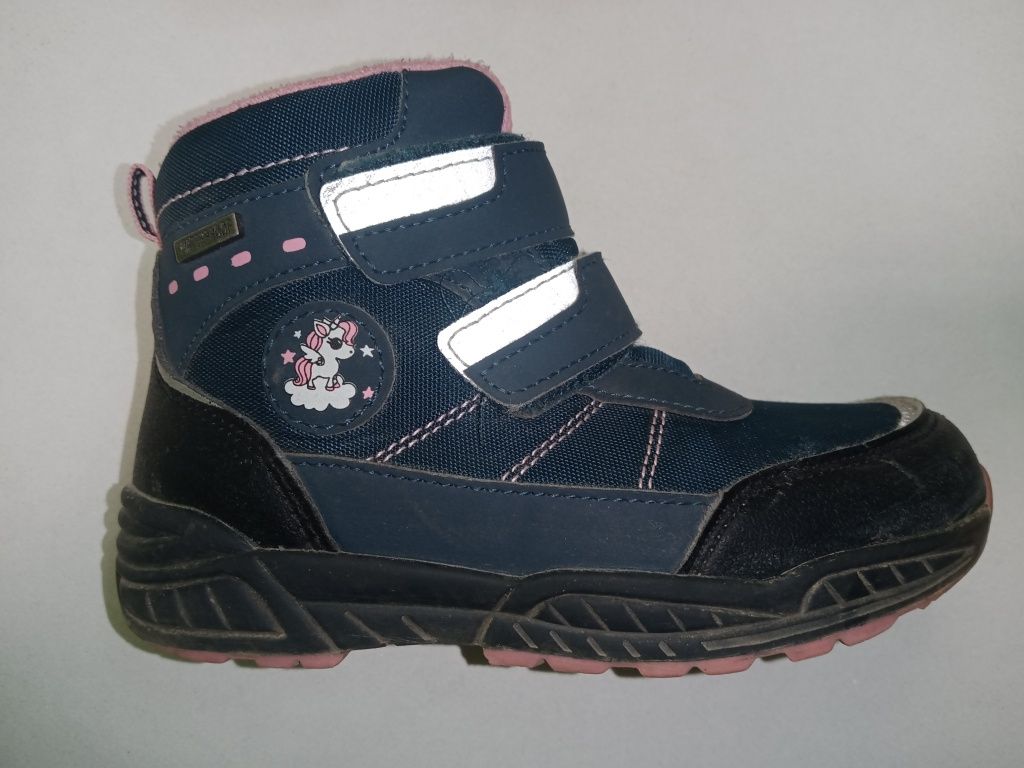 H&M r.27 śniegowce, ocieplane buty, buciki, jednorożec.