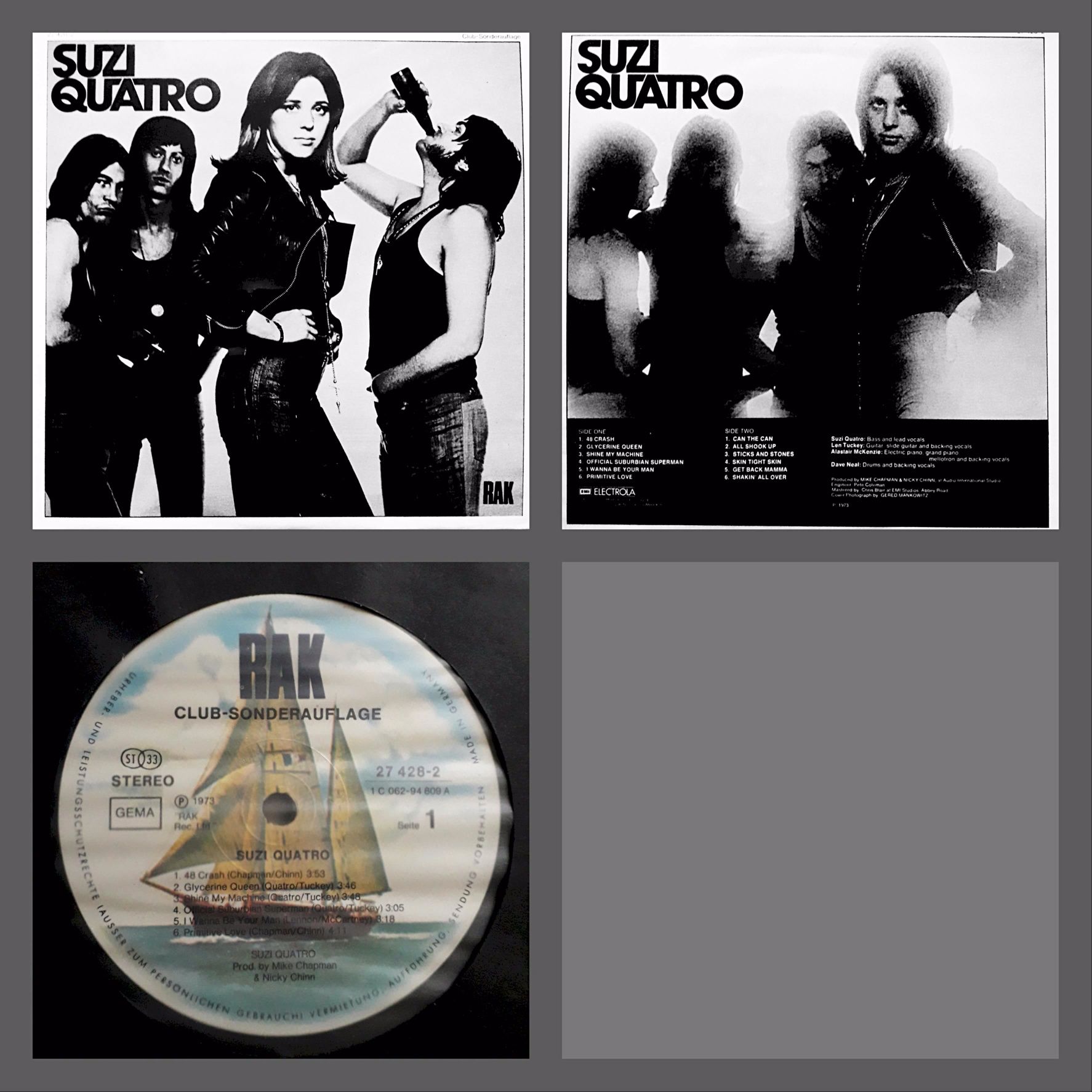 Lp Nazareth '75, Pink Floyd '75, Sweet '74, Suzi Quatro '91, '73