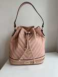 Bolsa saco Rosa com alça tiracolo