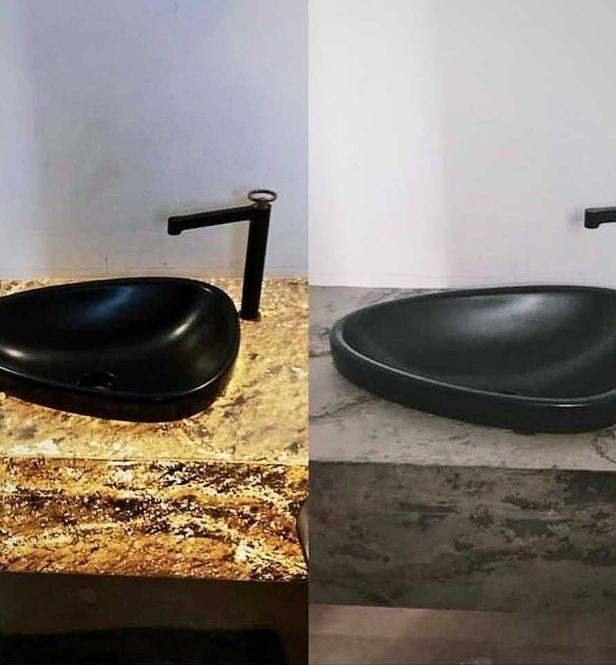 HOTEL recepcja BAR aranżacja UNIKAT fornir KAMIENNY w ROLCE naturalny