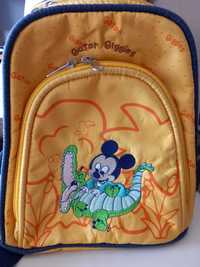 Mochila amarela Mickey pequena