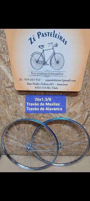 Rodas bicicleta pasteleira travão de fio ou de alavanca/ Rudge/westood