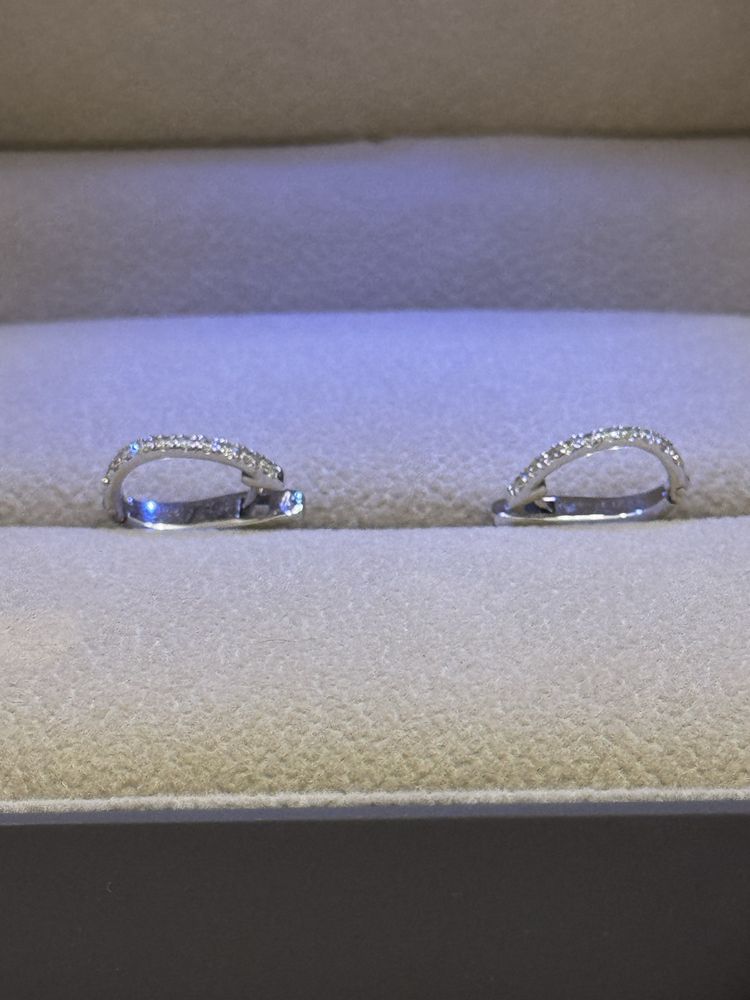 Brincos ouro 14K 0.3ct Diamantes