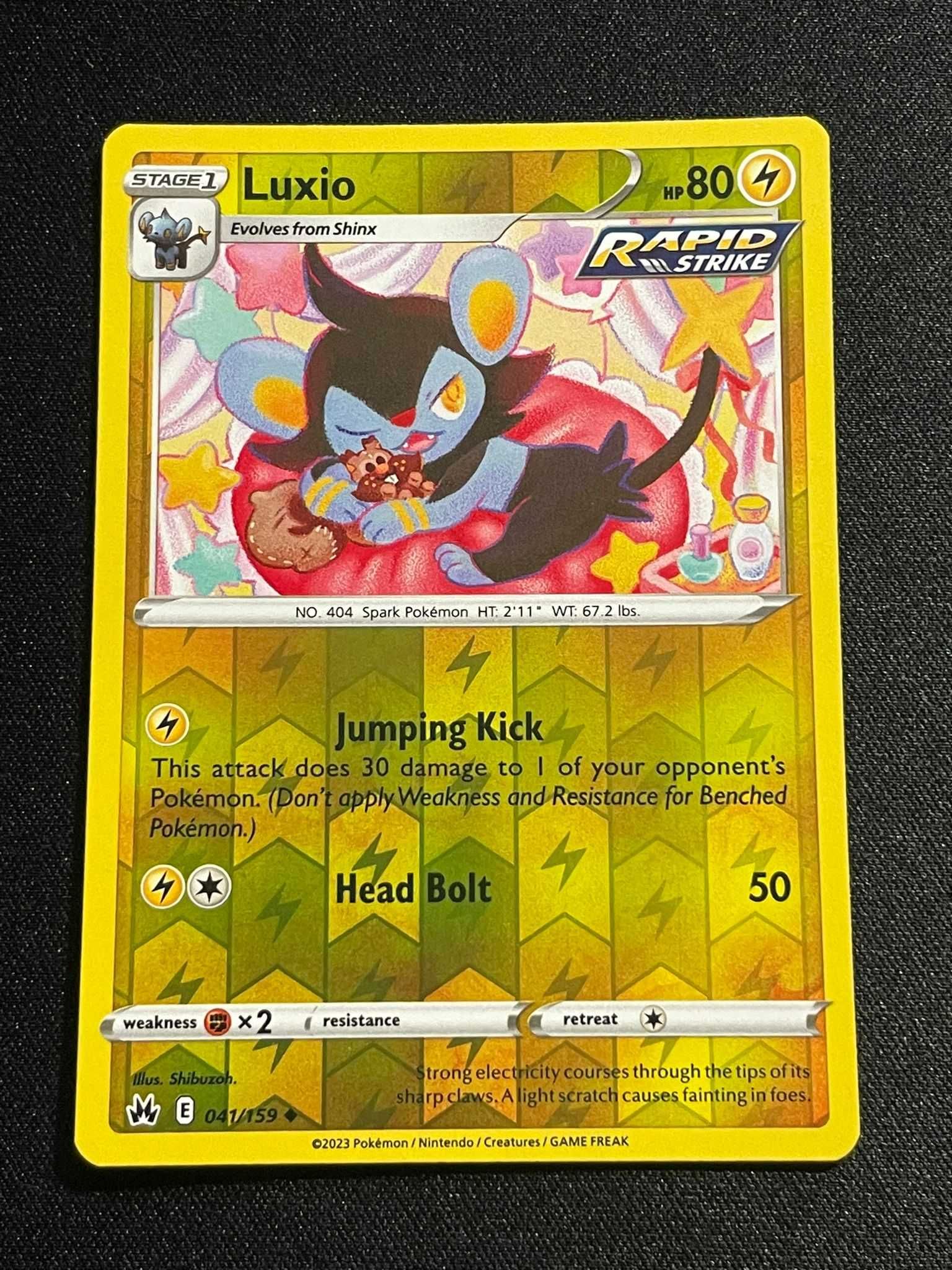 Carta Pokémon Luxio 41/159 Crown Zenith