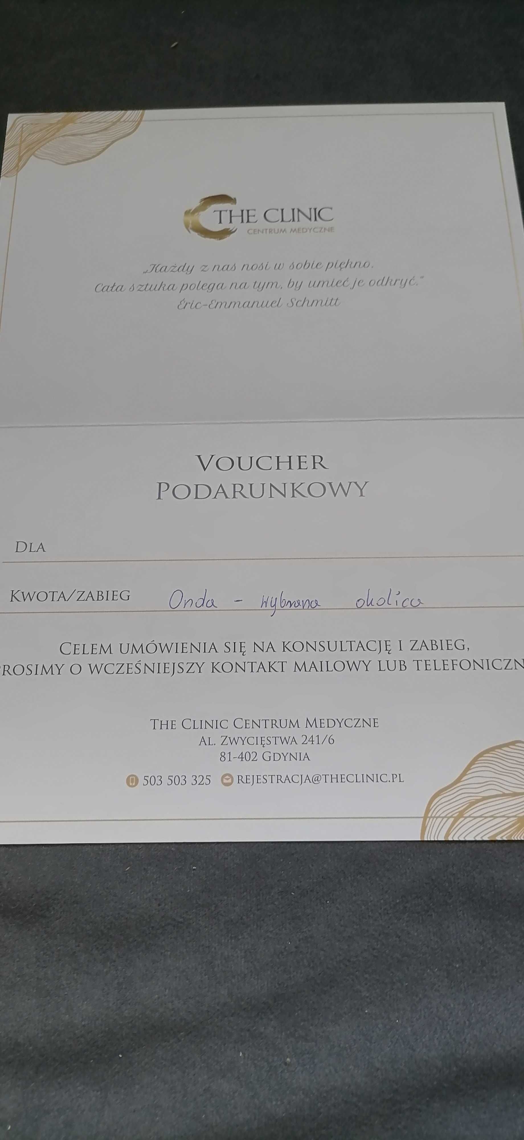 Sprzedam Voucher na zabieg urządzeniem onda w Gdyni