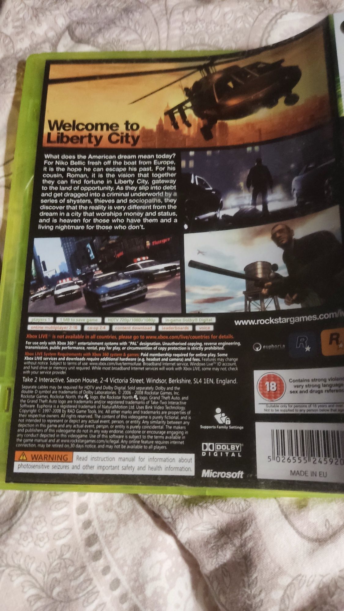 GTA 4 Xbox  360 .