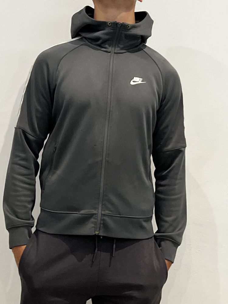 Nike bluza szara rozpinana z kapturem