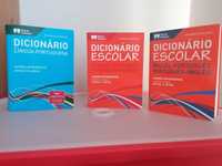 Dicionários português, inglês e francês - 5€ cada