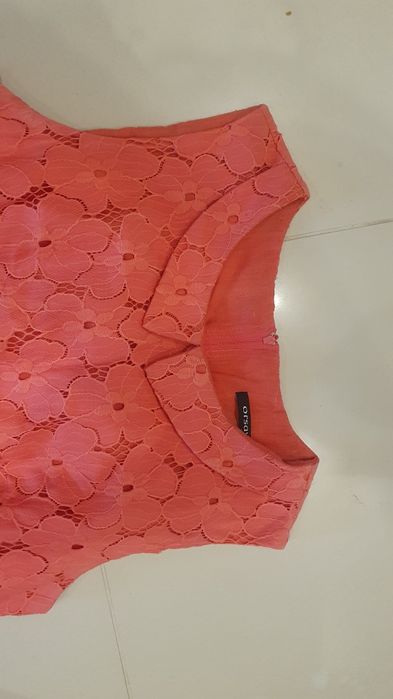 Sukienka koralową kwiaty 38 Orsay