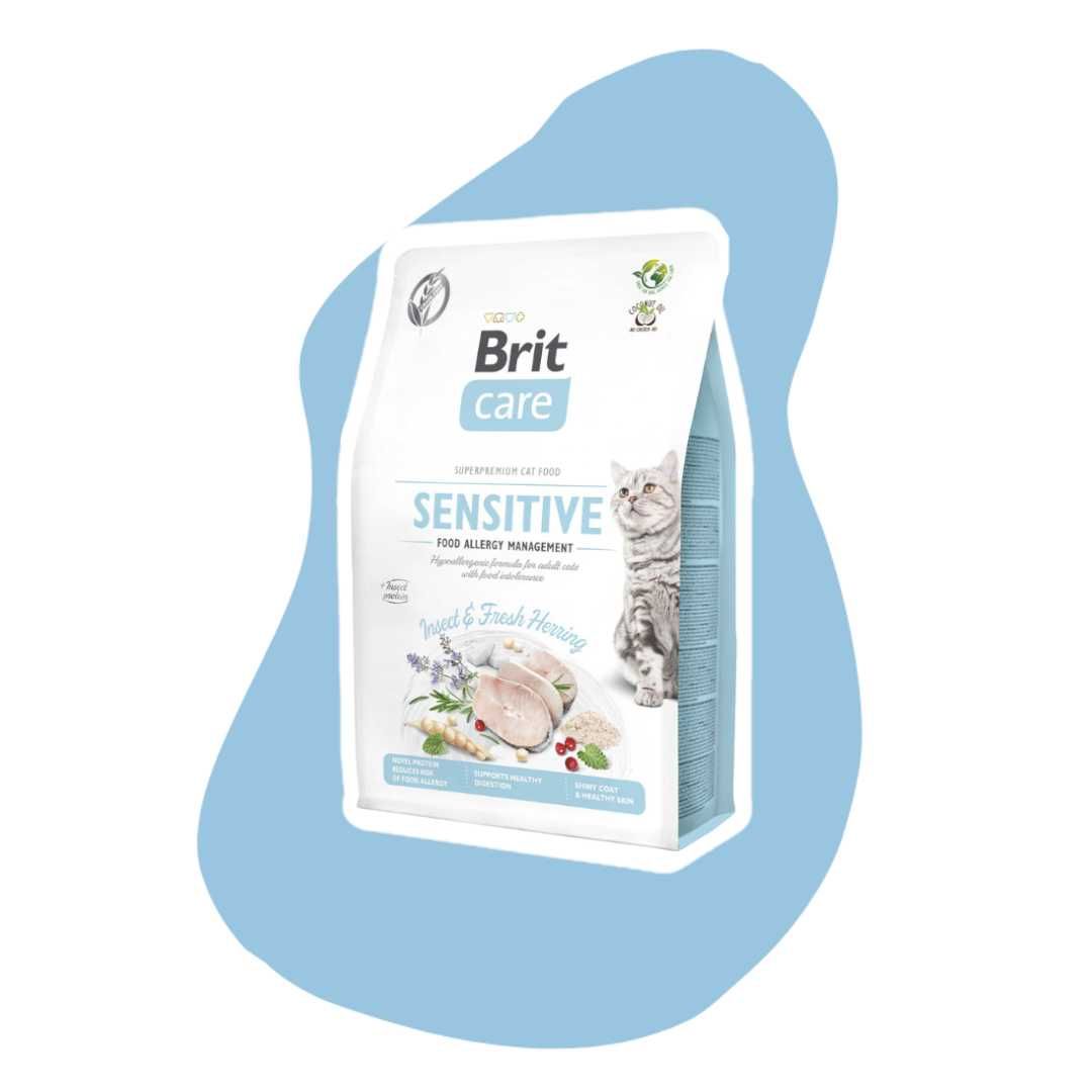Brit Care Cat Sensitive Insect & Herring 400g nietolerancja pokarmowa