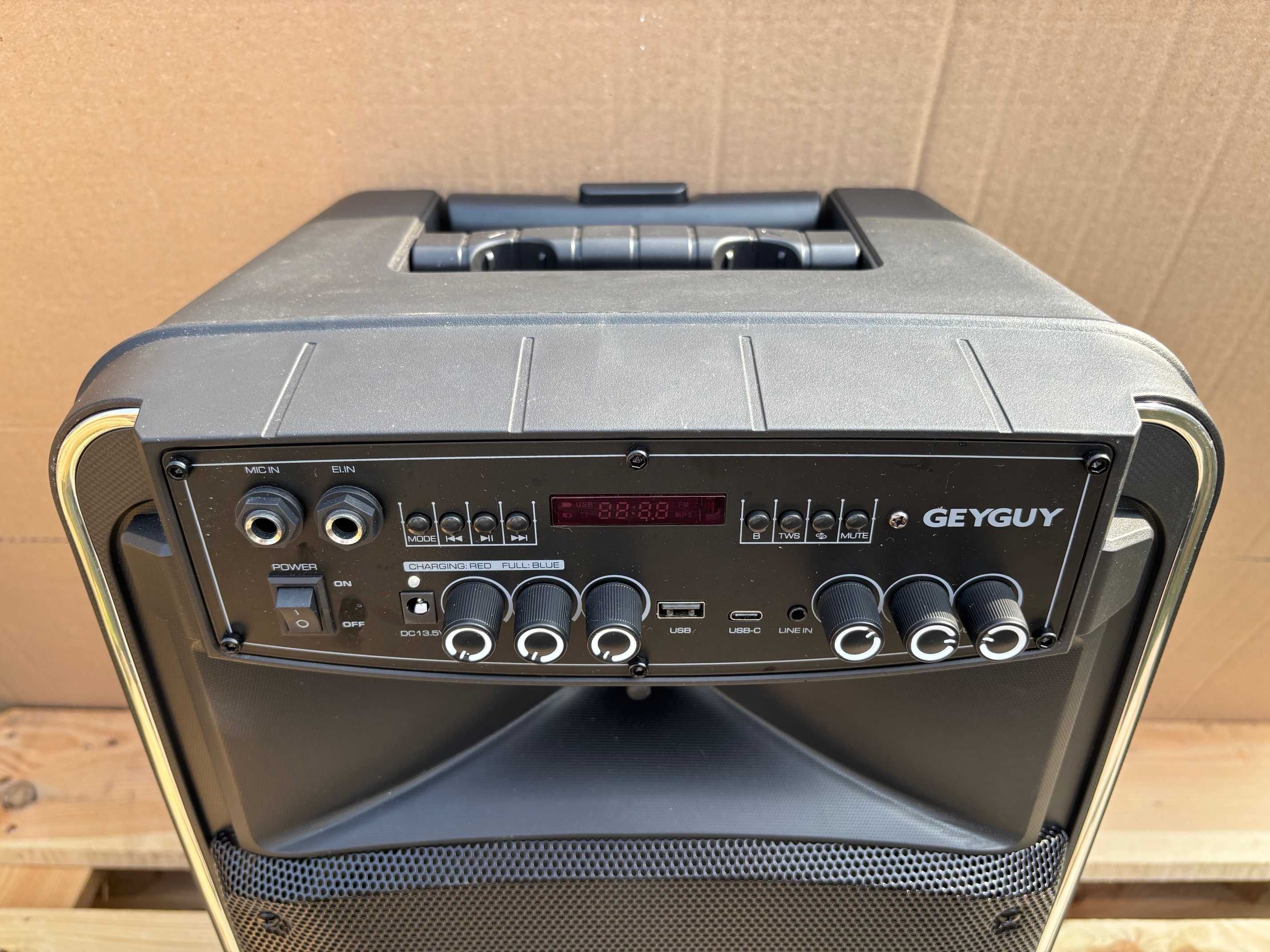Głośnik Sono Bluetooth KARAOKE USB-C/TWS/FM/AUX in/TV GEYGUY GTSK12-2