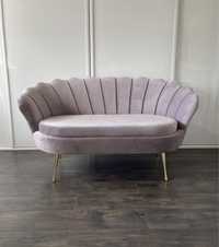 Sofa Muszelka stylowa kanapa Glamor salon dostępna od ręki